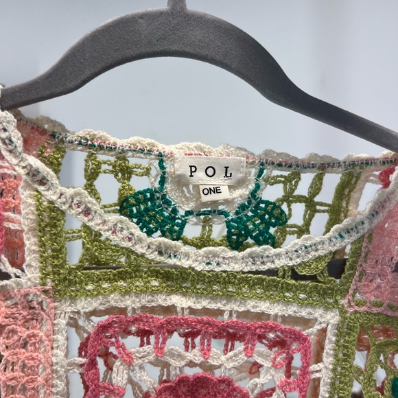 NWOT Womens POL “Love in your heart” Crochet Top - Picture 4 of 6